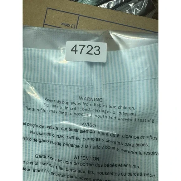 New Nike Golf Mens Tour 8 Inch Chino Seersucker Shorts Blue/ White Size 33 - Picture 10 of 10